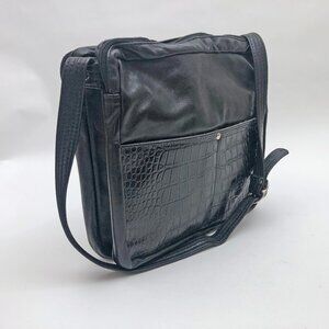 Black Concealed Carry Shoulder Bag Faux Snake Concealment Shop EUC